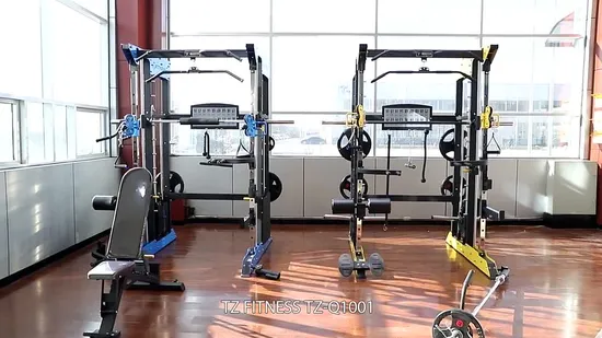 Multifunctional Smith Machine Fitness Power Rack Body Building Home Gym Equipment