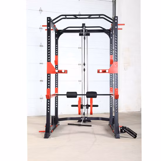 Attrezzatura per palestra domestica Squat Rack & Smith & Puleggia alta/bassa & Klimmzugmaschine Axd-A18