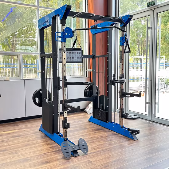 Attrezzatura commerciale per la forza, allenamento sportivo, bodybuilding, power squat, rack per allenatori tutto in uno, macchina Smith multifunzionale, attrezzatura da palestra per uso domestico
