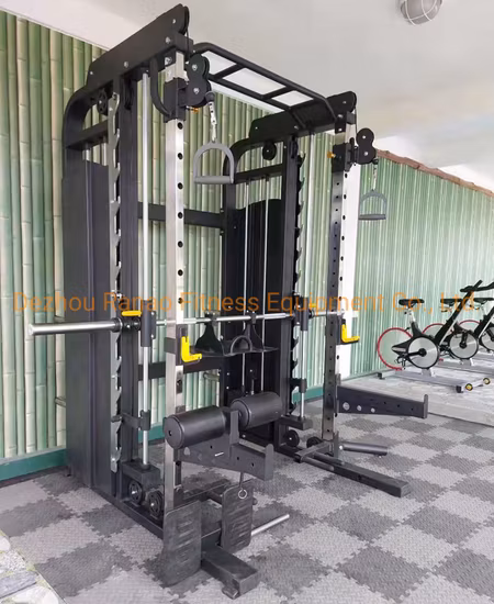 Attrezzature per il fitness commerciali, palestra domestica, utilizzo di attrezzature sportive per l'allenamento della forza combinate multifunzionali con la macchina Smith