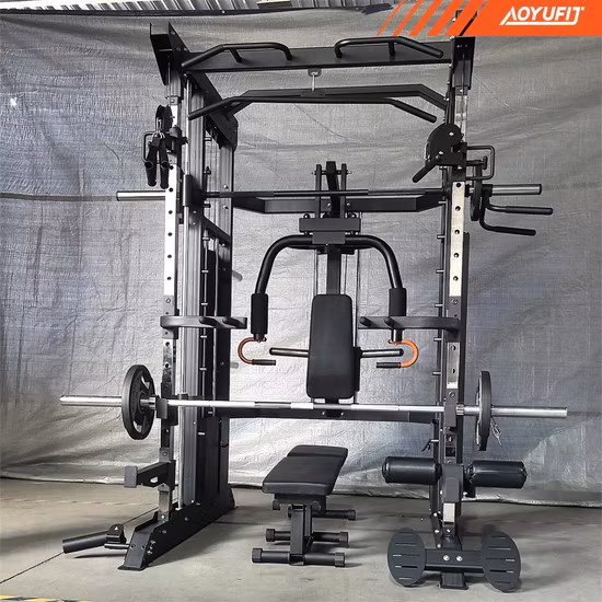Commercial Strength Training Power Rack Squat Cage Q235 Acciaio 180 Peso massimo utente Modello 005 Multi Gym Attrezzatura per il fitness